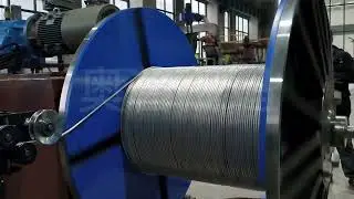 200m/min Aluminum rod rewinding machine with overall movement made by Optima
