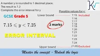 GCSE Maths Exam - Error intervals