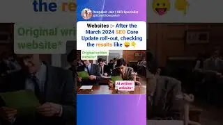 Google's March 2024 SEO core updates results is like 😛👆 #algorithm #seo #google