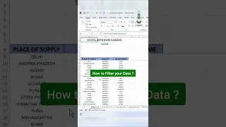 👉 How to Apply Slicer in Excel ? Apply Advanced Filter in Excel | #exceltips #slicer #shorts