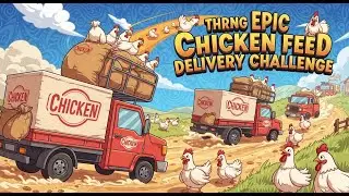 FARMING SIMULATOR: Epic Chicken Feed Delivery Challenge| GAMEPLAY