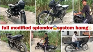 😱2005 model splendor 😈करदी full modified || full look change #viralvideo 