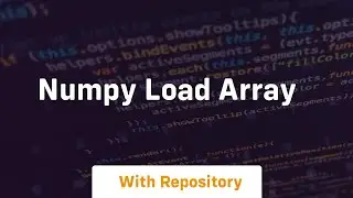numpy load array
