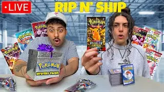 LIVE POKEMON RIP & SHIP PALDEAN FATES, PRISMATIC AND MORE! (Mystery Packs & More!)
