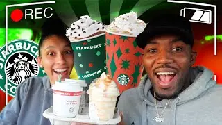 TRYING the NEW STARBUCKS Holiday Drinks 2020 VLOGMAS DAY 13