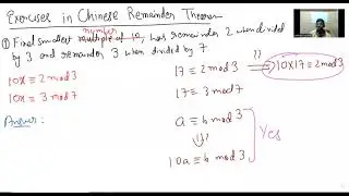 Session 3: From examples with C.R.T. to Euclidean Algorithm for Bezout's gcd Theorem
