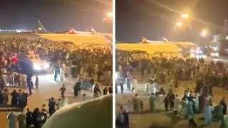 People In Afghanistan Are Running To The Airport To Try To Flee After The Taliban Took Control