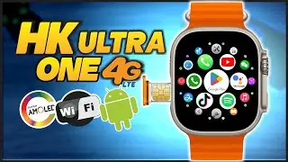 Smartwatch HK ULTRA ONE com Playstore, Wifi, 4G, GPS e Tela AMOLED - UNBOXING e REVIEW
