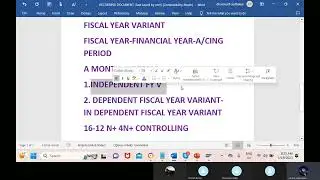 SAP S4HANA FICO- GLOBAL SETTINGS PART.1