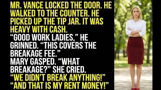 The Restaurant Was CLOSING. Mr. Vance Locked THE DOOR. He Walked To The Counter. He Picked Up The...