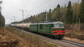 Russian railways: Zheltikovo - Naugolniy section overview. Second track construction in progress.