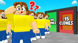 Гонка CLONE RUN в ROBLOX!
