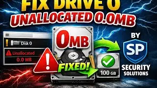 Drive 0 unallocated space 0.0MB Fix by- Technosphere Solutions
