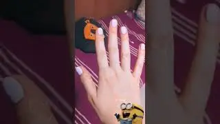 pastel purple nails/Pantone Veri peri at home russian manicure/комби маникюр