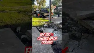 EPIC FAIL ❌ NEW DRIVEWAY APRON CRACKED | DIY Building An Orlando Airbnb