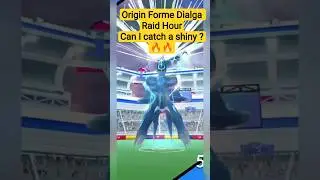 🙀🙀(Origin Forme Dialga) in raid hour🔥🔥#pokemon #pokemongo #shiny #legendary #ytshorts #shorts #short