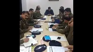 SP meeting with all DSP and SHO of city division Lahore