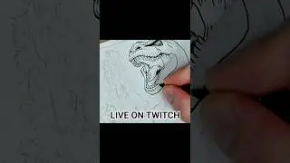 We&rsquo;re live on Twitch! 🎨🔥 #shorts #traditionalart #chill #livedraw #twitch #art