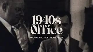 Archive footage of Office Work in the 1940s, Home movie film