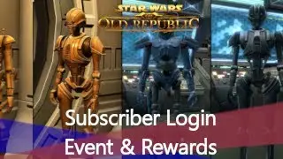 SWTOR Subscriber Login event Is Live
