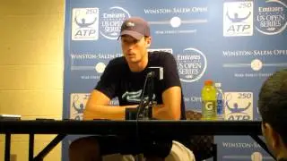 John Isner, post match press conference 8-23-12