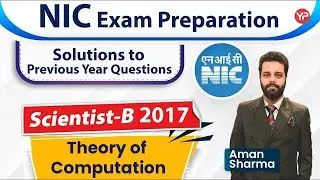 Theory of Computation NIC Previous year Questions solutions | NIC 2023 exam preparation