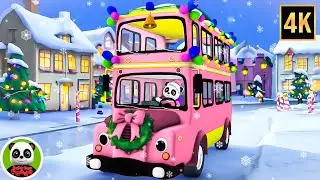 Santa Wheels on the Bus, Go Round and Round & Song for Kids