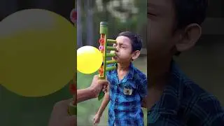 Creative Bamboo DIY with 5 Colorful Balloons | Fun Village Toy Idea