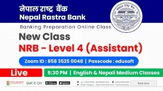 Nepal Rastra Bank  NRB - Level 4 | online class | New Class #BankingClass