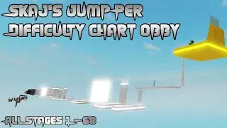Skaj's Jump Per Difficulty Chart Obby [All Stages 1-68] (ROBLOX Obby)