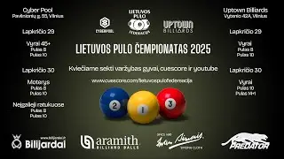 LPČ'25 Pulas-10 Vyrai - UPTOWN BILLIARDS - 9 Stalas