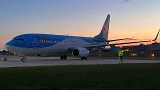 Boeing 737-800 landing EBKT Kortrijk- Wevelgem