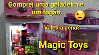 Geladeira e fog&atilde;o Magic Toys#magictoys#fogaodebrinquedo#fogaomagictoys#geladeiradebrinquedo