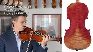 Chardon P&egrave;re & Fils violin, Paris, 1907 / Cristian Fatu / at the Metzler Violin Shop