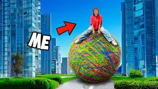 Создаем САМЫЙ БОЛЬШОЙ В МИРЕ мяч из резинок!