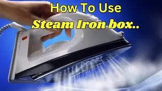 How to use a steam iron box in tamil l ironing tipsl saree pre pleating l saree Drapist l
