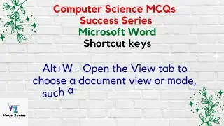 Computer shortcut key |Computer Science MCQs | Microsoft Word Shortcut key  | Computer MCQs | MCQs