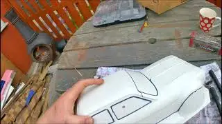 Trimming a Kamtec Ford Escort Body Shell