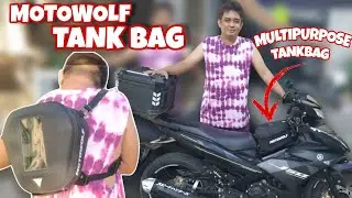 HOW TO INSTALL MOTOWOLF TANK BAG| TANK BAG MULTIPURPOSE |NEW ACCESSORIES FOR MY SNIPER 🛵