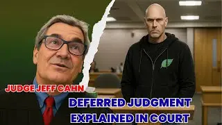 Судья Джефф Кан знакомит ответчиков с предложениями и отложенными судебными решениями