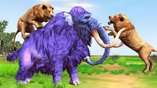  26 Animals Tiger, Lion, Dinosaur,Elephant, Gorilla,Mammoth Tiger 