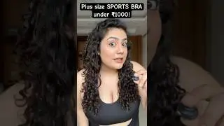 Plus size SPORTS BRA under ₹1000! High impact sports bra #vaishnavithakur