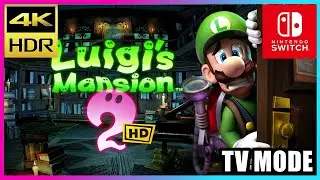 Luigis Mansion 2 HD Nintendo Switch Oled Dock Mode Gameplay | LG Oled 4K HDR