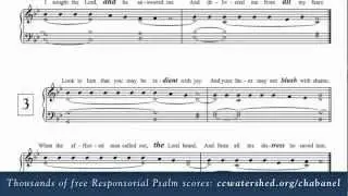 19th Sunday in Ordinary Time, Year B &bull; Free Responsorial Psalms &bull; Organist Score