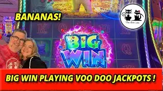 PLAYING VOO DOO JACKPOTS! BIG WIN BONUSES! #theslotcats #voodoo #slots #winning #bonus #lasvegas