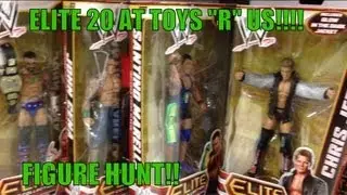 WWE ACTION INSIDER: ToysRus Elite 20 in wrestling figures aisle store Mattel figure toy hunt
