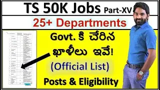 TS 50000 Jobs Upcoming Notifications | Mende Suresh