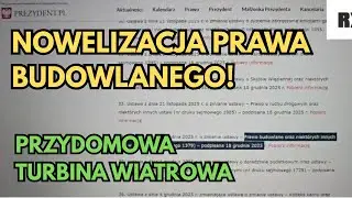 Zmiana prawa budowlanego w Polsce! Łatwiej postawić turbinę wiatrową!