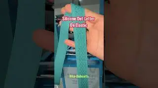 automatic silicone dot coating machine on webbing elastic band,silicone letter logo dot printing