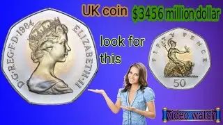 1984 UK 50 Pence Coin Worth $3,456? | Rare Coin Review | Valuable UK Coins